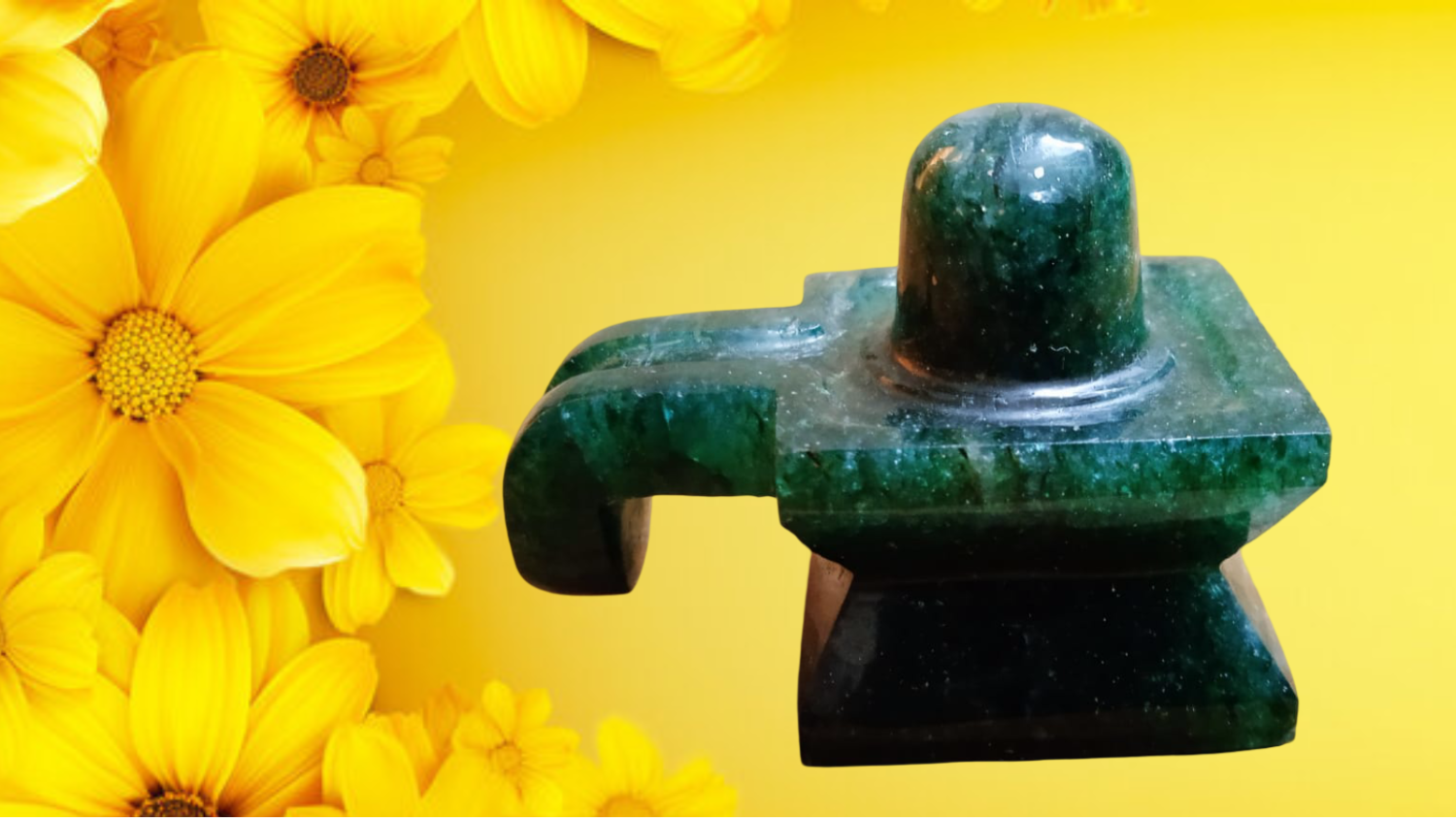 Natural Green Jade Shiva Lingam – Sacred & Healing/नेचुरल ग्रीन जेड शिवलिंग