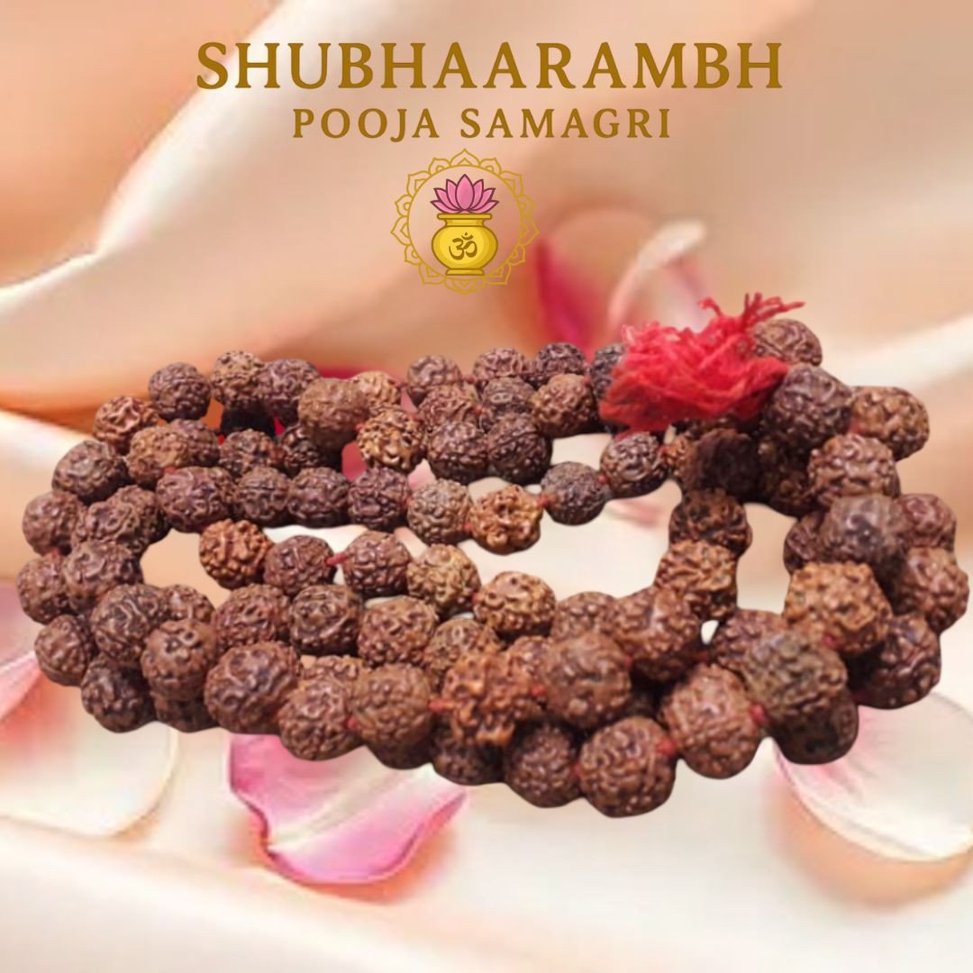 5 Mukhi Rudraksha Mala 108 +1